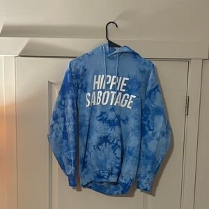 Blue Tie-Dye Women's Hoodie